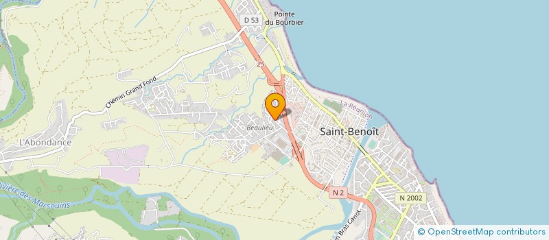 localisation de l'entreprise BGVD à SAINT-BENOIT