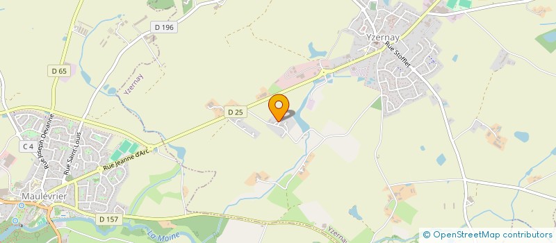 localisation de l'entreprise BGVL  YZERNAY