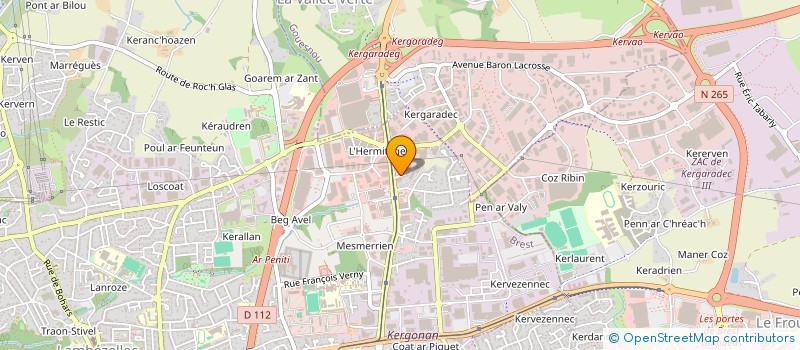 localisation de l'entreprise BH 29 à BREST