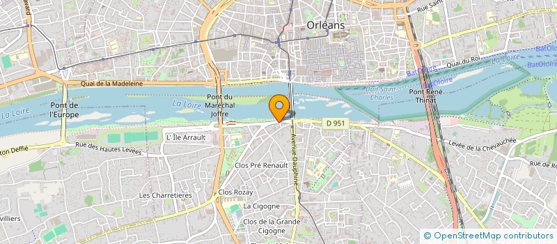 localisation de l'entreprise BH 45 à ORLEANS