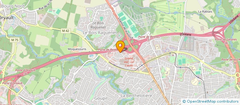 localisation de l'entreprise BH à ORVAULT