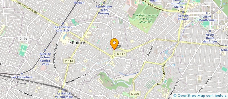 localisation de l'entreprise BH 52 INVEST à LE RAINCY