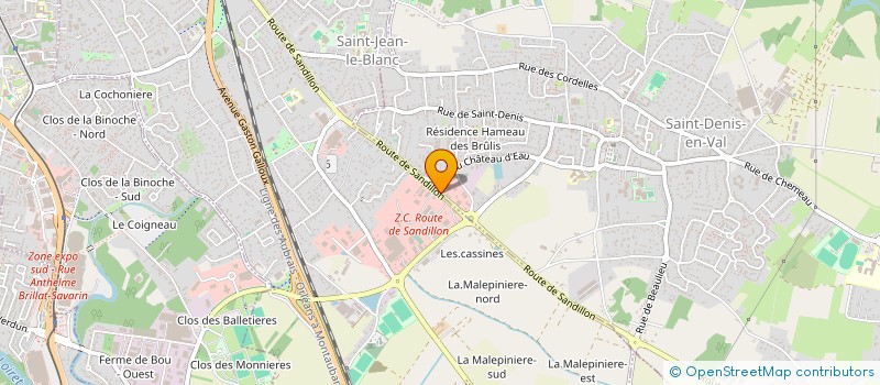 localisation de l'entreprise BH à SAINT-DENIS-EN-VAL