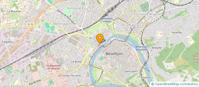 localisation de l'entreprise BH ALIMENTATION GENERALE  BESANCON