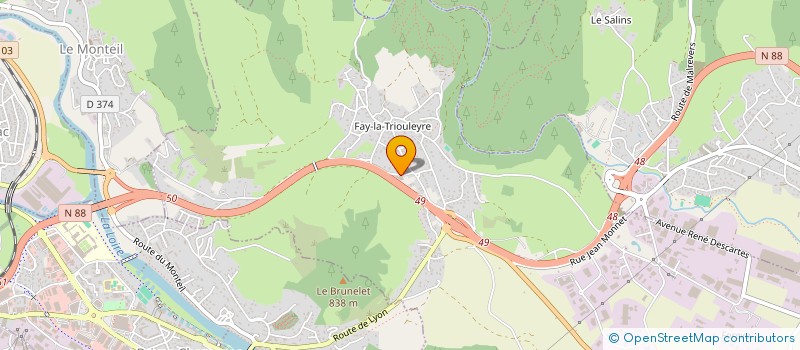 localisation de l'entreprise BH ATELIER LE PUY EN VELAY  SAINT-GERMAIN-LAPRADE