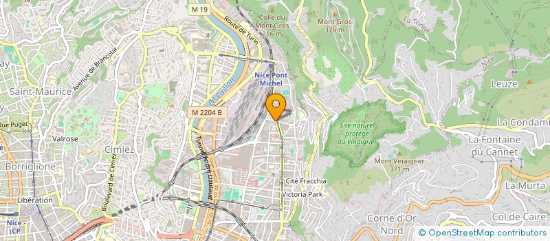 localisation de l'entreprise BH AUTO à NICE