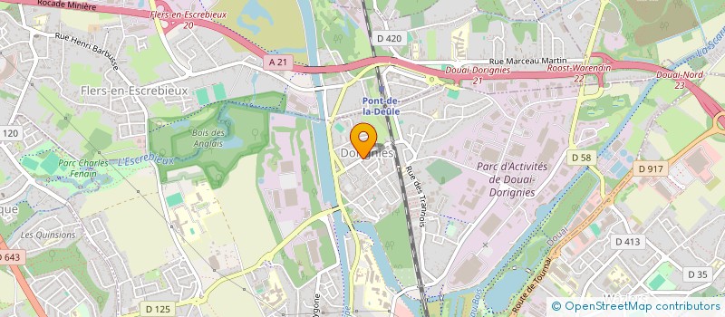 localisation de l'entreprise BH AUTO SERVICE à DOUAI
