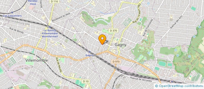 localisation de l'entreprise BH BAT à GAGNY