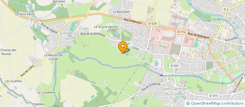 localisation de l'entreprise BH BEAUSEJOUR à CONDE-SUR-SARTHE