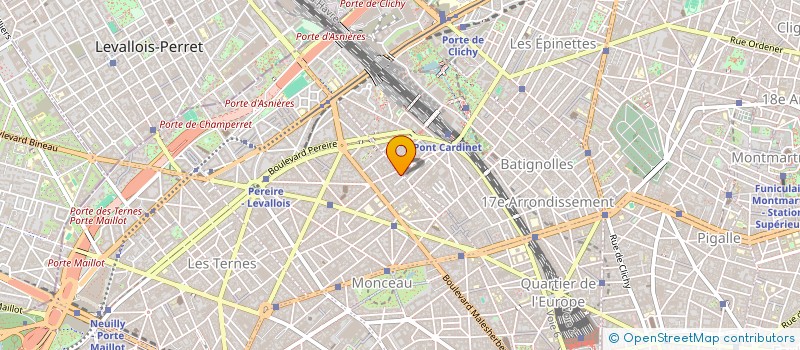 localisation de l'entreprise BH CANNES à LEVALLOIS-PERRET