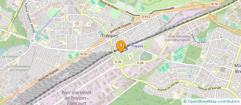 localisation de l'entreprise BH CHRONO TRANSPORT à TRAPPES