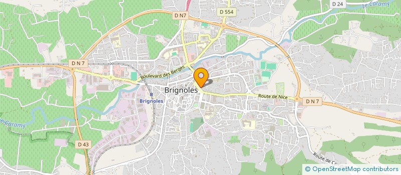 localisation de l'entreprise BH COIFFURE à BRIGNOLES