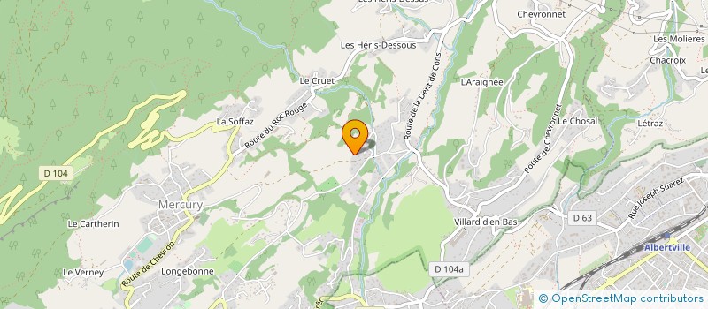 localisation de l'entreprise BH CONCEPTION à MERCURY