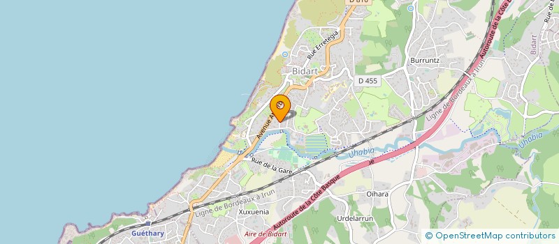 localisation de l'entreprise BH CONSEIL à BIDART