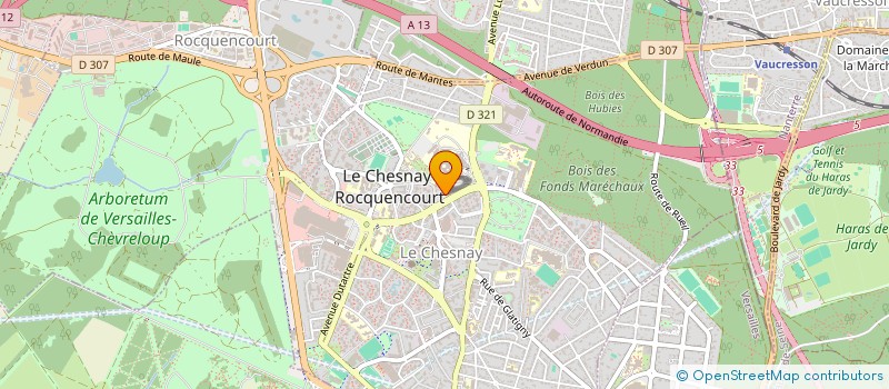 localisation de l'entreprise BH CONSEIL  LE CHESNAY-ROCQUENCOURT