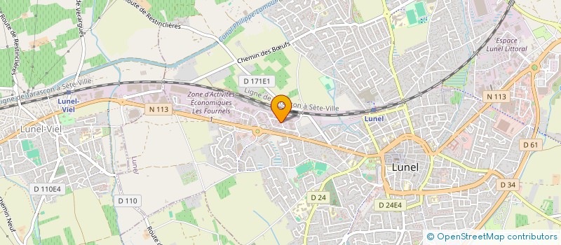 localisation de l'entreprise BH CONSTRUCTION  LUNEL