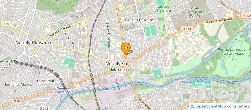 localisation de l'entreprise BH CONSULTING à NEUILLY-SUR-MARNE