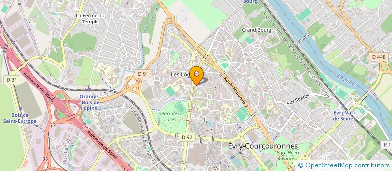 localisation de l'entreprise BH CONSULTING à EVRY-COURCOURONNES