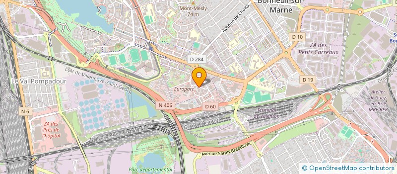 localisation de l'entreprise BH DISTRIBUTION  CRETEIL