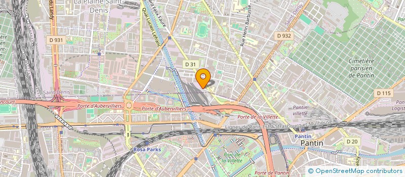 localisation de l'entreprise BH DRIVER  AUBERVILLIERS