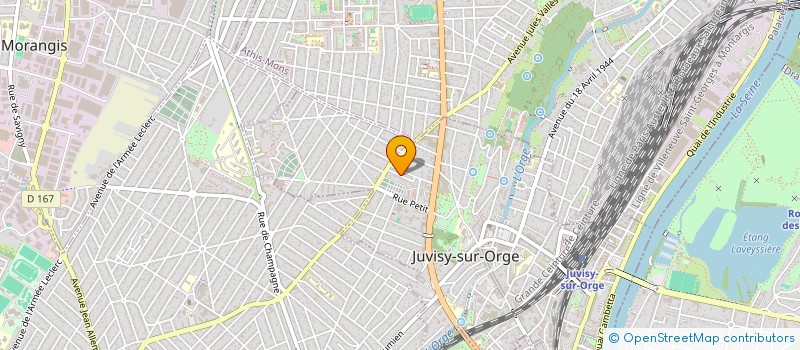localisation de l'entreprise BH ELEC à JUVISY-SUR-ORGE