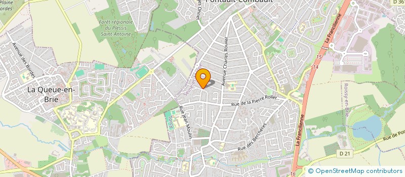 localisation de l'entreprise BH ELECTRICITE à PONTAULT-COMBAULT