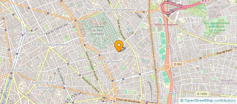 localisation de l'entreprise BH ENTREPRISE  PARIS