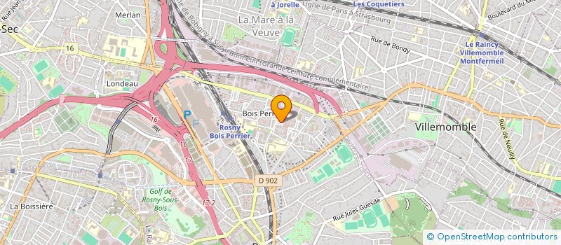 localisation de l'entreprise BH ETANCHEITE  ROSNY-SOUS-BOIS