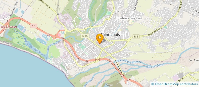 localisation de l'entreprise BH FORMATION à SAINT-LOUIS