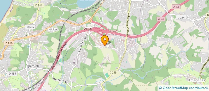 localisation de l'entreprise BH GENERAL DE GAULLE à BIDART