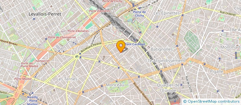 localisation de l'entreprise BH GOLF PLAZA à LEVALLOIS-PERRET