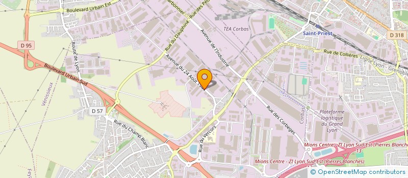 localisation de l'entreprise BH GROUPE à CORBAS