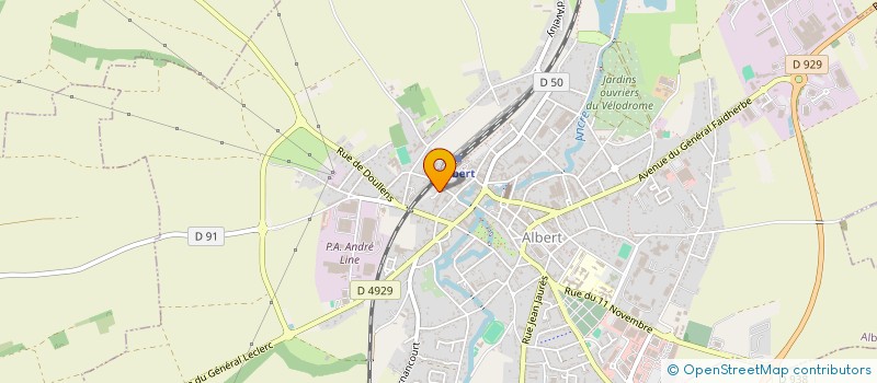 localisation de l'entreprise BH HOLDING à ALBERT