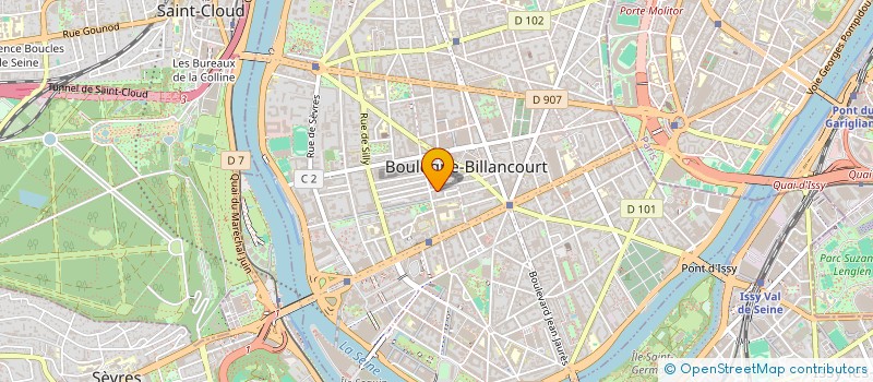 localisation de l'entreprise BH IMMO à BOULOGNE-BILLANCOURT
