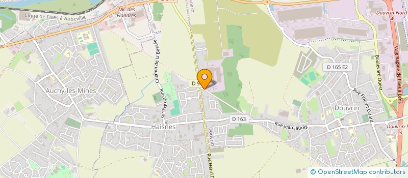 localisation de l'entreprise BH IMMO  DOUVRIN