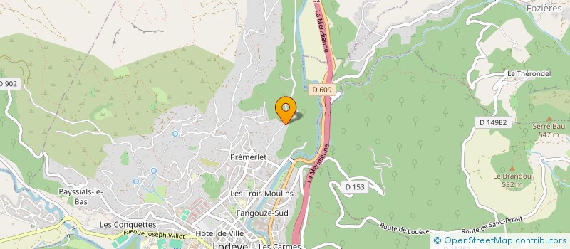 localisation de l'entreprise BH IMMO  LODEVE