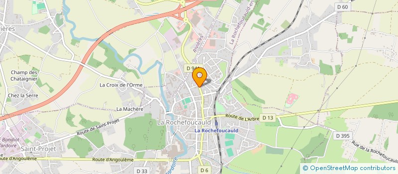 localisation de l'entreprise BH IMMO  LA ROCHEFOUCAULD-EN-ANGOUMOIS