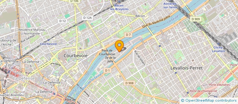 localisation de l'entreprise BH IMMO à NEUILLY-SUR-SEINE