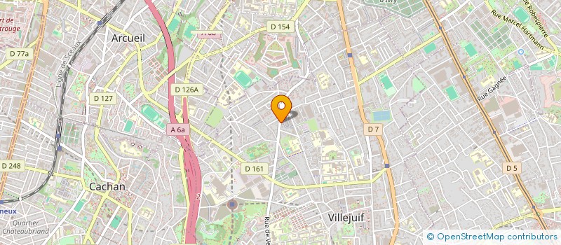 localisation de l'entreprise BH IMMO à VILLEJUIF