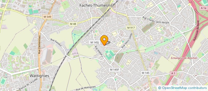 localisation de l'entreprise BH IMMO ENTREPRISE  FACHES-THUMESNIL