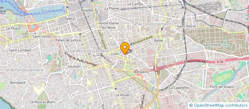 localisation de l'entreprise BH INVEST  MARSEILLE