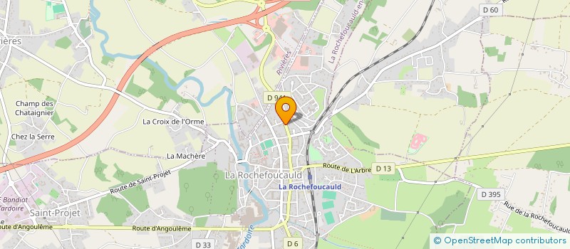localisation de l'entreprise BH INVEST à LA ROCHEFOUCAULD-EN-ANGOUMOIS