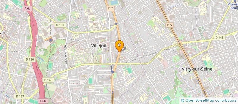 localisation de l'entreprise BH INVEST à VILLEJUIF