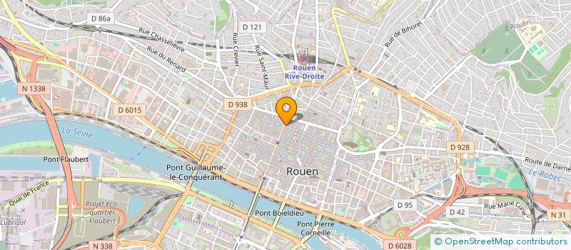 localisation de l'entreprise BH INVEST à ROUEN