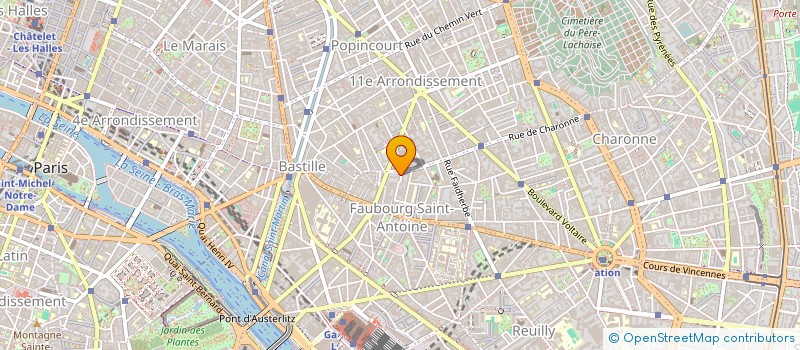 localisation de l'entreprise BH INVESTISSEMENTS  PARIS