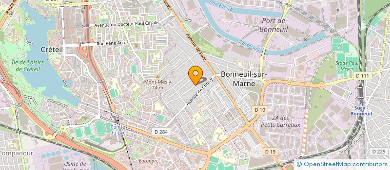 localisation de l'entreprise BH LIFE à BONNEUIL-SUR-MARNE