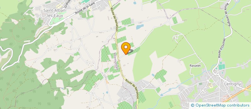 localisation de l'entreprise BH LOCATIONS IMMOBILIERES  LENTIGNY