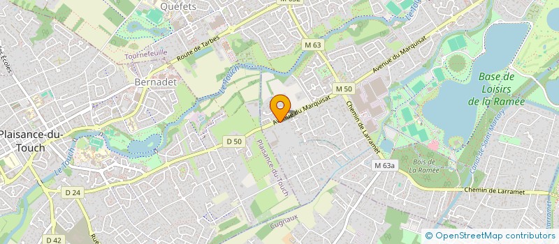 localisation de l'entreprise BH LOG 31  TOURNEFEUILLE