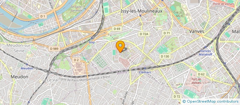 localisation de l'entreprise BH MEDICAL à ISSY-LES-MOULINEAUX