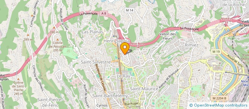 localisation de l'entreprise BH NET SERVICES à NICE
